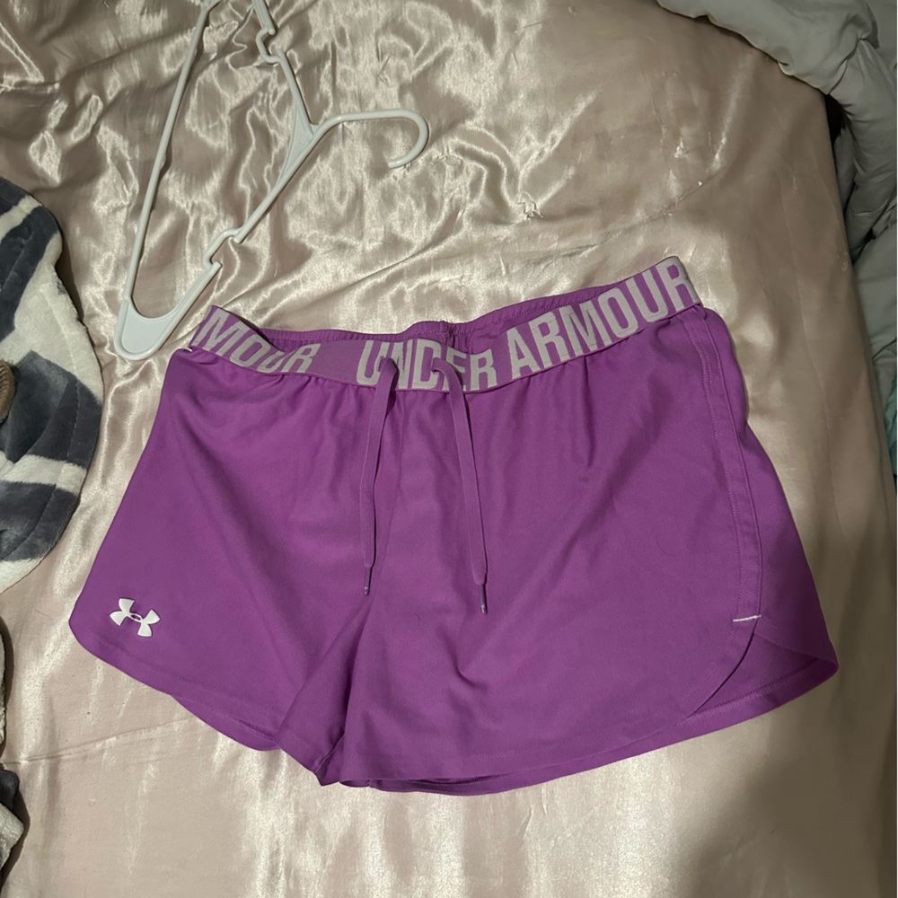Under Armour Women's Purple Performance Athletic Shorts